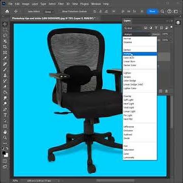How to change on chair background without losing shadow in Photoshop