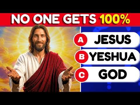 25 Bible Questions Every Christian SHOULD Know | 99% FAIL! | BIBLE QUIZ