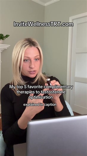 My top 5 complementary therapies to pair with testosterone optimization for men. 1. Low-dose tadalafil • Supports prostate health • Improves cardiovascular health • Enhances erection quality and performance • Helpful for blood flow during resistance training 2. HCG • To maintain or restore testicular volume • Supports fertility • Improves penile sensitivity for many men • Often improves overall outcomes on testosterone replacement therapy 3. GLP-1 therapy • A powerful tool for slimming down • Es