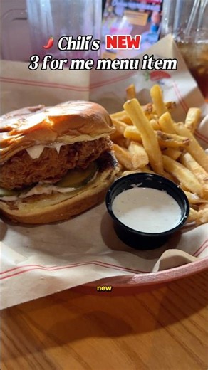 Chili's NEW 3 for me menu item ‪@chilis‬ #bigcrispy #chilispartner #chilisorder