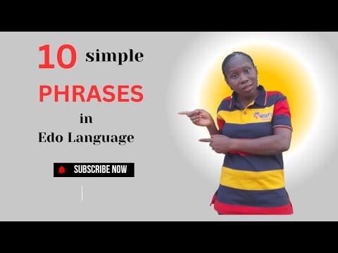 Simple phrases in Edo Language