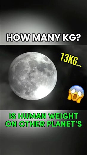 How many kg is human weight on other’s planet’s?😱💀 (Solar System Part 1)