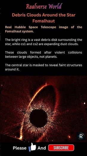 Hubble Reveals Massive Debris Disk Around Star Fomalhaut (Real Image) #space #universe