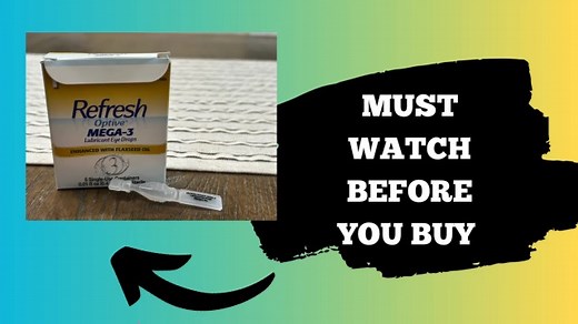 Watch HONEST REVIEW Refresh Optive Mega-3 Lubricant Eye Drops on Amazon Live