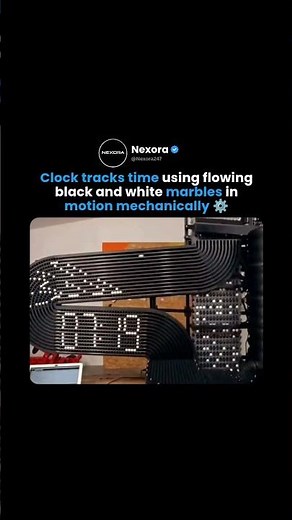 3D Printed Marble Clock That Tells Time ⚙️