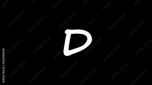 letter D of the English alphabet, learning English alphabet letters.