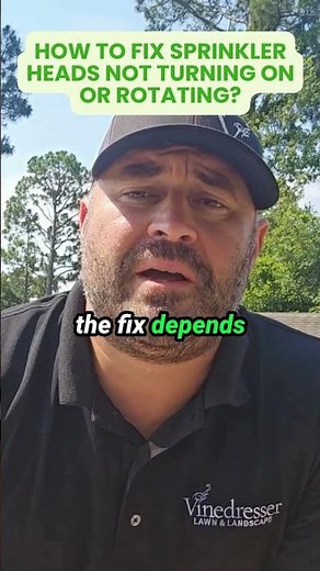 How to Fix Sprinkler Heads Not Turning On or Rotating #Lawn #LawnCare #Landscaping #Sprinklers