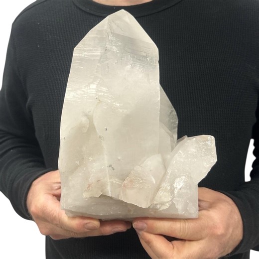 Huge Natural Quartz Cluster - Beautiful Clear Point Crystals 10.5” 11.65 Lbs - Etsy