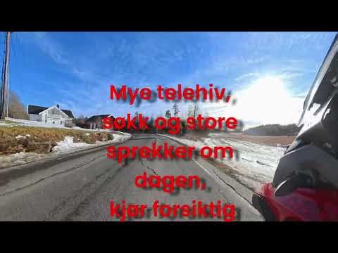 Vårvegene er fulle av telehiv, søkk og store sprekker, kjør forsiktig på MC
