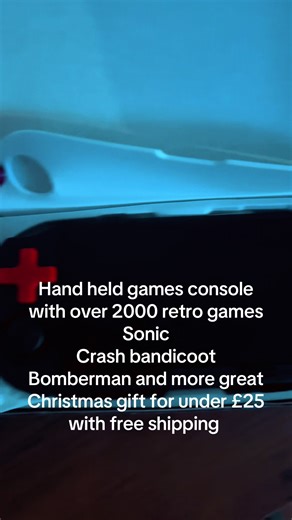 Handheld games console with over 2000 games #gamesconsole #sonic #gadgets #blackfriday #retrogames