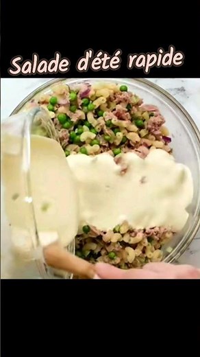 Salade de macaronis au thon #salade #food #funny #streetfood #thon