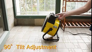 Outdoor Heater, Space Heater for Garage and Greenhouse with thermostat, Electric Patio Heater with Extra Long Cord, Portable Fan Heaters for Camping Tent, House, Room, Outside