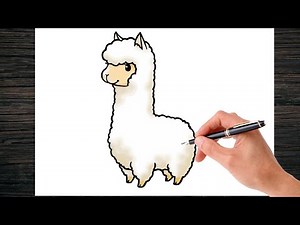 How To Draw Alpaca - Step By Step | Tutorial