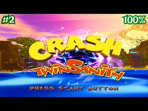 Crash Twinsanity PS2 - Walkthrough 100% - Twinsanity Island / Cavern Catastrophe - #2