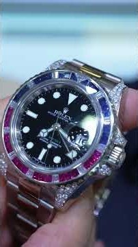 Factory Ruby & Sapphire Rolex Pepsi 💎⌚ #rolex #luxury #watchtok