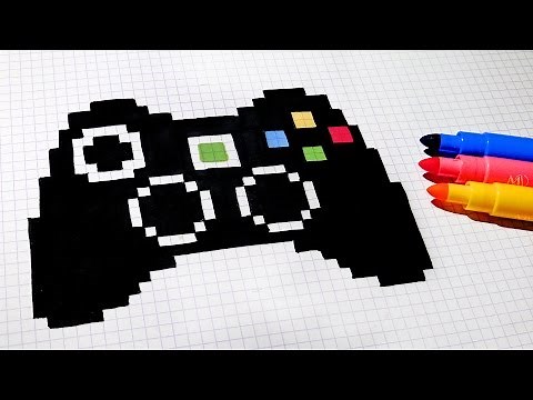Handmade Pixel Art - How To Draw Game Controller #pixelart