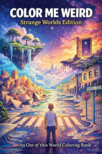 Color Me Weird Coloring Book PDF | Strange Worlds Adult Coloring Pages | Surreal Printable Coloring Book | Digital Download - Etsy