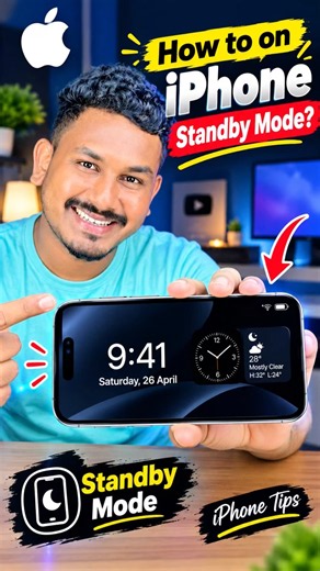 How to Turn ON iPhone Standby Mode 🔥 | iPhone StandBy Display Settings #shorts