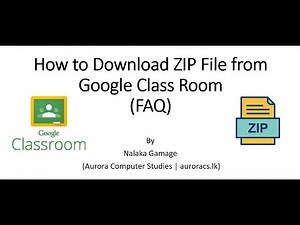 How to download ZIP file in Google Class Room simple way