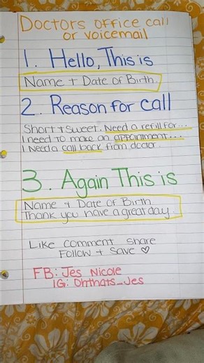 How to call and leave a voicemail for the doctors office