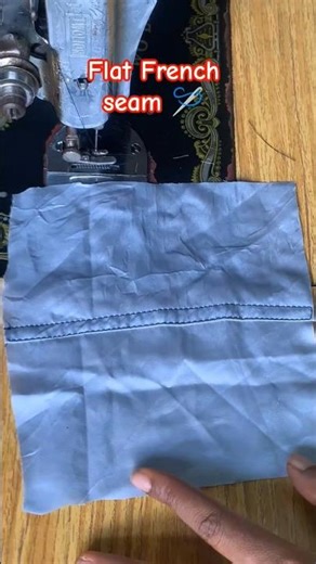 How to sew a flat French seam 🪡🧵#shorts #sewing