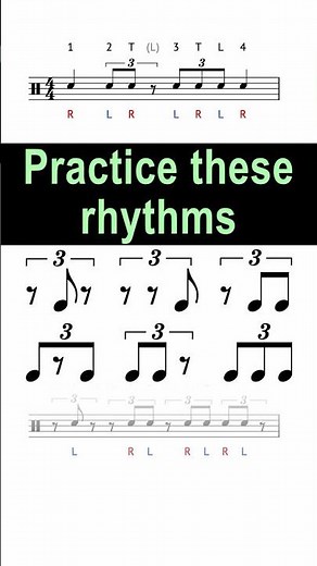 8th Note Triplet Rhythm Exercise @ 80 bpm