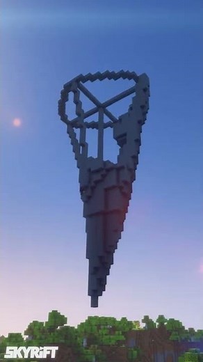 Flying Island in Minecraft | #Shorts Timelapse