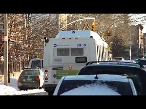 MTA NYCT Bus: 1999 OBI Orion V CNG B43 Bus #9909 on Tompkins Ave
