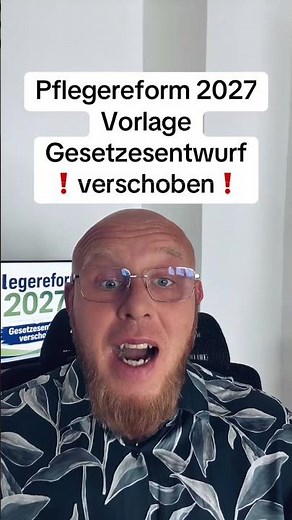 Gesetzesentwurf zur Pflegereform 2027 wurde verschoben! #pflegegrad #pflegestufe #pflegereform