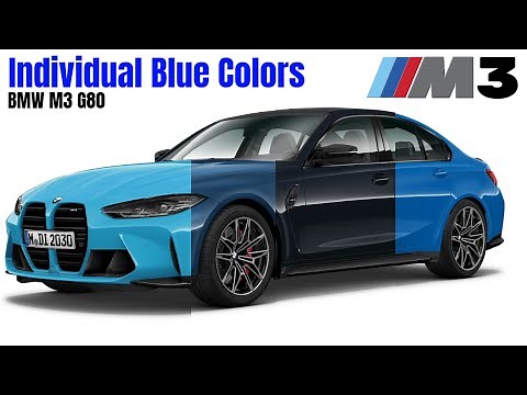 BMW M3 G80 Individual Blue Colors and Codes