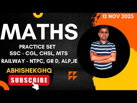 Complete Quantitative Aptitude Practice Set | SSC, Banking, Railway & More@ABHISHEKGHQ