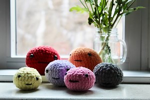 Crochet Anxiety Stress Balls- Handmade Amigurumi - Etsy UK