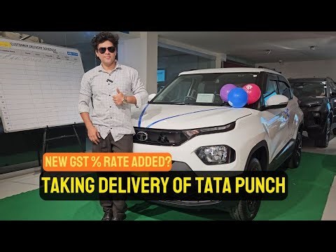 Taking delivery of Tata Punch Adventure AMT Model