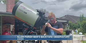 Allen Parish man sets up backyard observatory