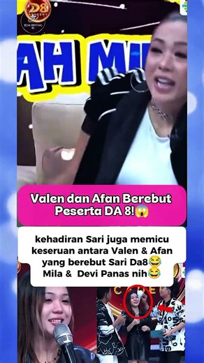Valen & Afan berebut peserta Da8 nih😱 #valenda7 #afanda5 #indosiar #audisida8