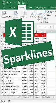 📊 Sparklines in MS Excel – Data Trends in One Cell!