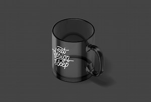 Animated Glass Mug Mockup