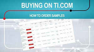 How to order samples | Video | TI.com
