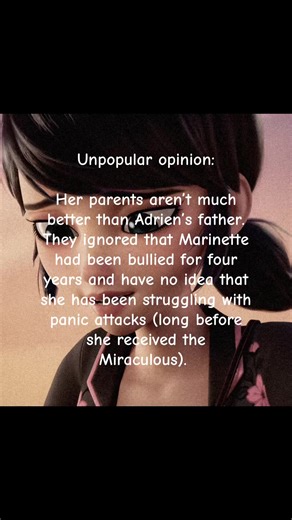 And even now Tom Dupain and Sabine Cheng don’t see her depression. #miraculousladybug #ladybug #ladybugandcatnoir #marinettedupaingcheng #miraculous