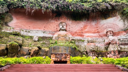 China hides ancient Buddha carvings inside a quiet cliff