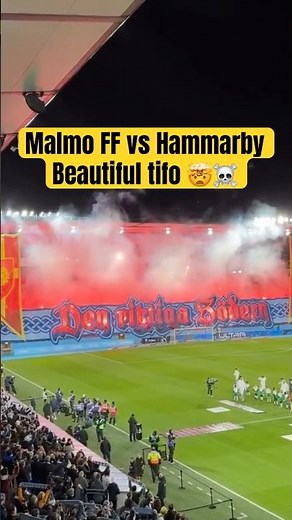 Insane Pyro Show by Malmö Ultras! 🔥 Massive Banner Display vs Hammarby 🇸🇪💙