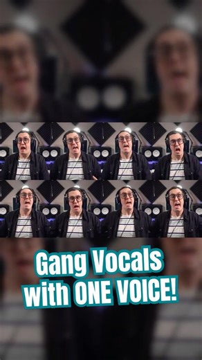 How to Record Gang Vocals (Even Alone) #Vocals #Shorts #MusicProduction