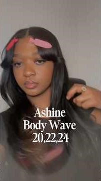 First time doing a quick weave on myself | Ashine Body Wave Bundles | DIY Install