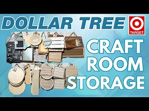Craft Room ORGANIZATION for all of my Dollar Tree DIY supplies! HUGE Craft Stash Storage 2024