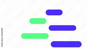 Text message typing on white screen, sending and receiving message, message for custom text, message cloud conversation typing text message animation.