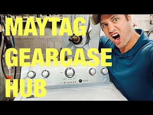 How to replace a Maytag washer gearcase and basket hub | W11454734 and W10528947