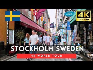 🇸🇪Stockholm 4k walk - Sweden 4K Morning Walking Tour｜Jul 2025