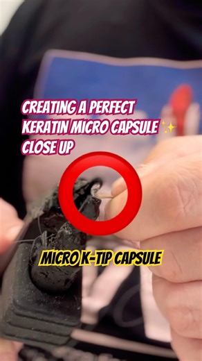 Creating a Perfect Keratin Micro Capsule ✨ Close Up