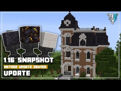 Minecraft Snapshot 1.16 20w15a - New Blocks - Blackstone Building Tips - Victorian House