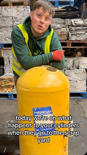 19K views · 6.2K reactions | What happens to copper tanks ♻️ #copper #tank #money #scrapmetal #recycling #crushing #asmr | Monarch Metals LTD | Facebook